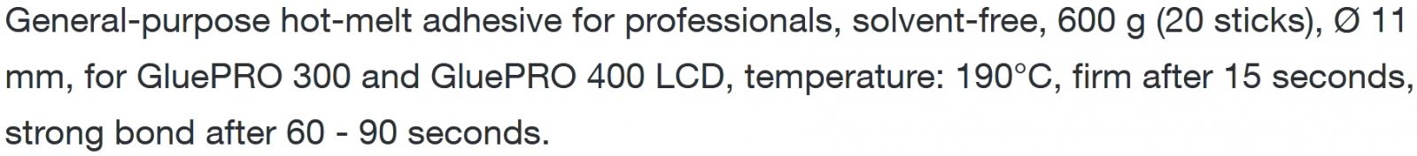 מקלות דבק חם סטיינל STEINEL UNIVERSAL